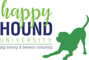 Happy Hound Univeristy - Logo Full - TEAL PUP